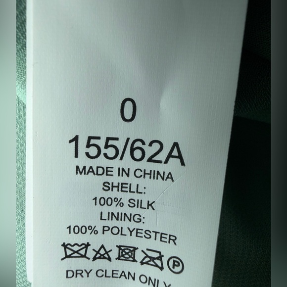 Kate Spade Silk Midi Skirt Mint Green Overlap Slit Size 0 Satin Skirt - Picture 6 of 6